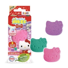 Bombe de baie Inkee 3 buc asortate in forma de Hello Kitty